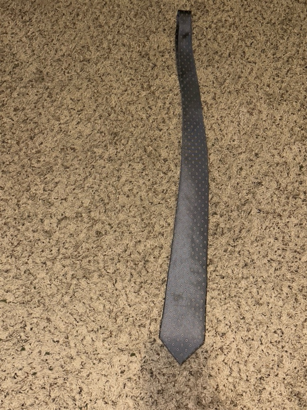Men's Gray Micro Dot Tie - Polished Business Accessory